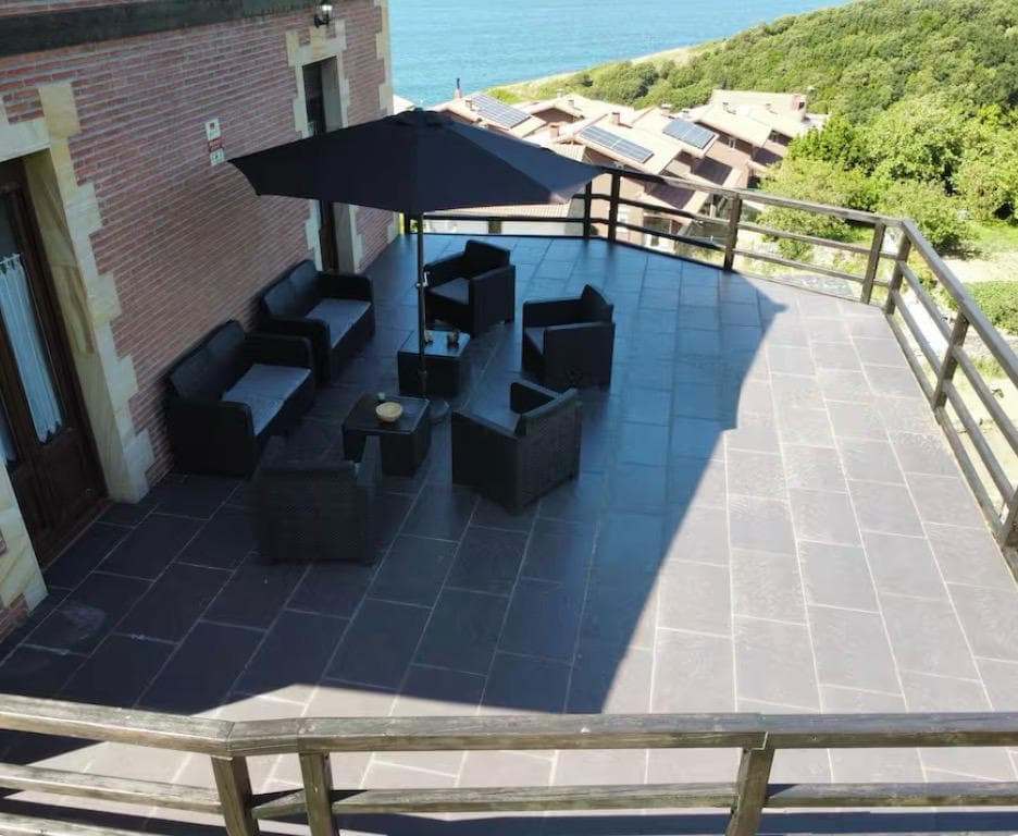 Terraza con vistas al mar